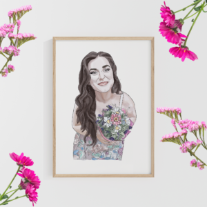 Cyfrowy personalizowany portret 1 osób na zamówienie