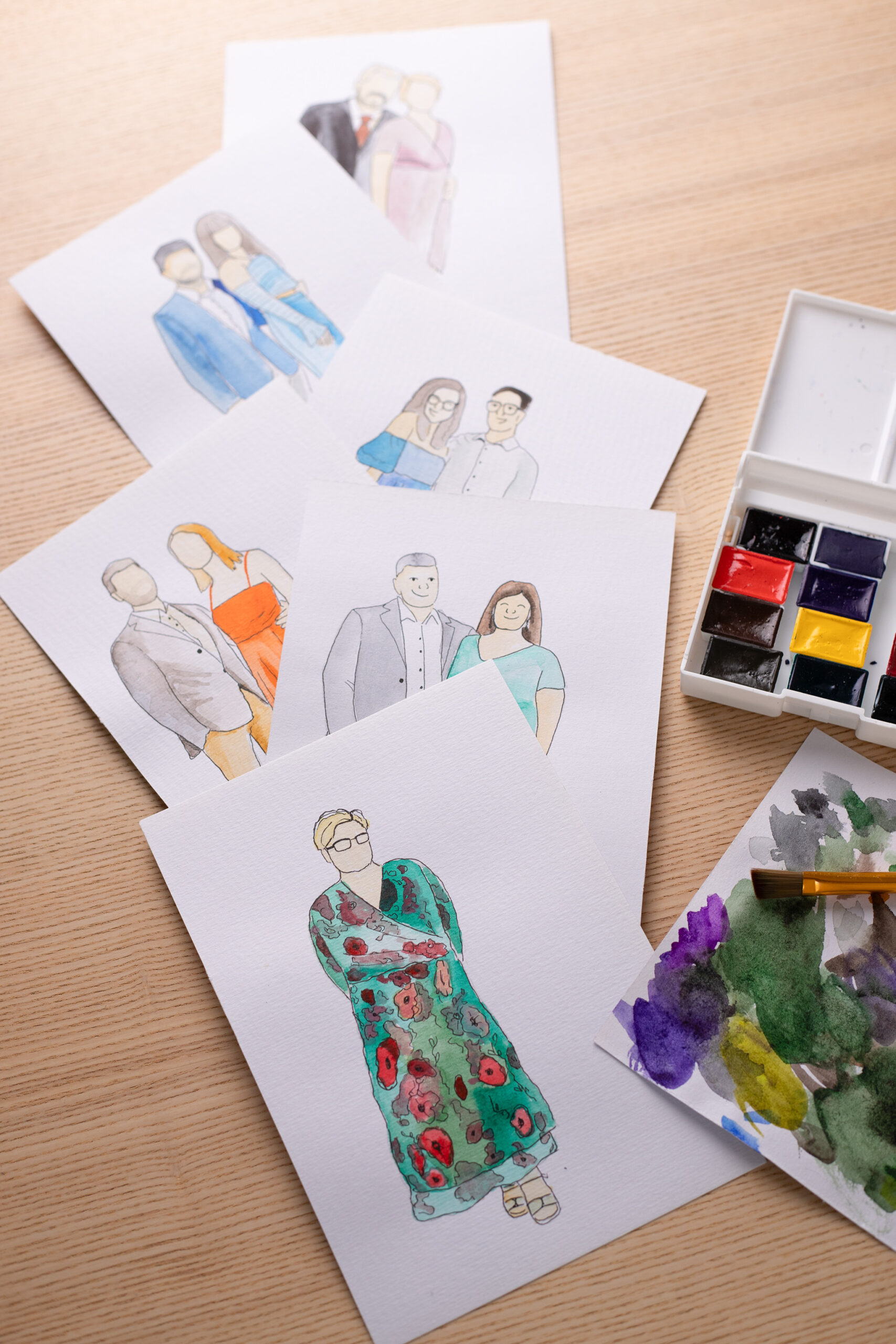 Ilustrowanie gości na żywo przez Art by Zuska – Live Art na wydarzeniach