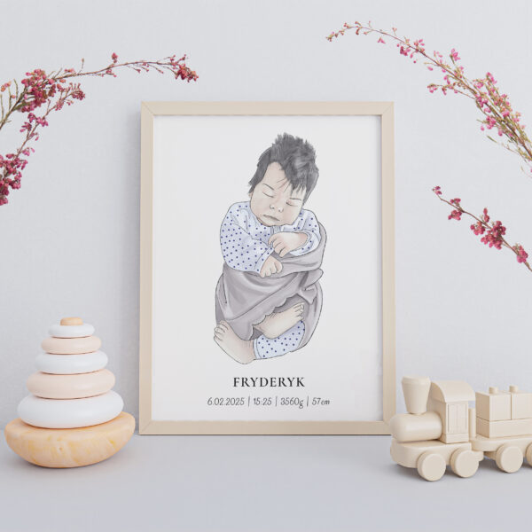 Metryczka dla dziecka personalizowana na zamówienie