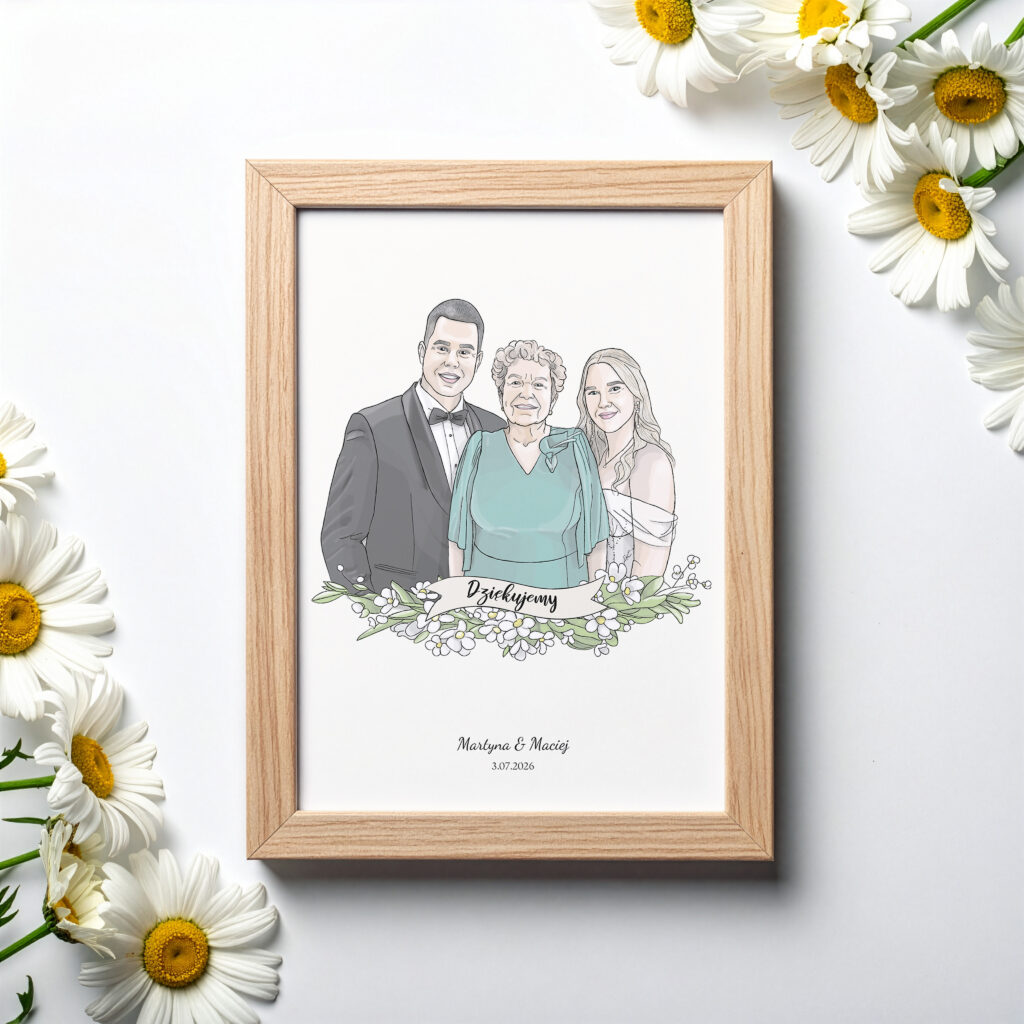 Portret na podziękowanie dla dziadków